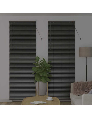 Tendaggi a veneziana Nero 220 x 70 cm Alluminio