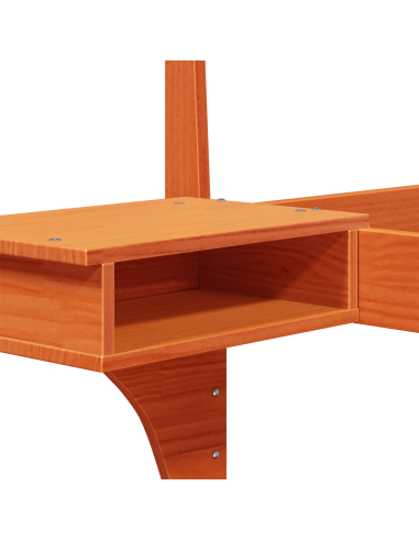 Struttura del letto Marrone cerato 90 x 190 cm Pino massello