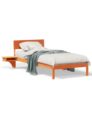 Struttura del letto Marrone cerato 90 x 190 cm Pino massello