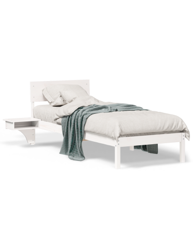 Struttura del letto Bianco 75 x 190 cm Pino massello