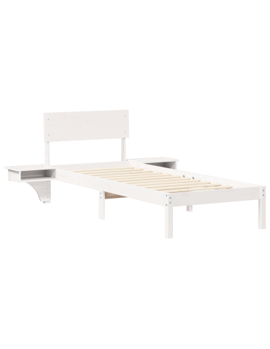 Struttura del letto Bianco 75 x 190 cm Pino massello