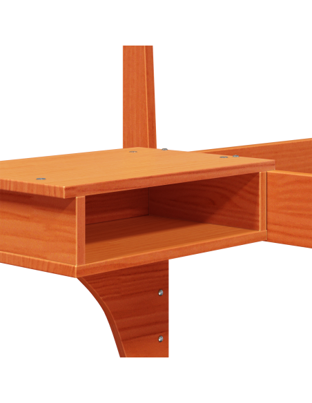 Struttura del letto Marrone cerato 75 x 190 cm Pino massello