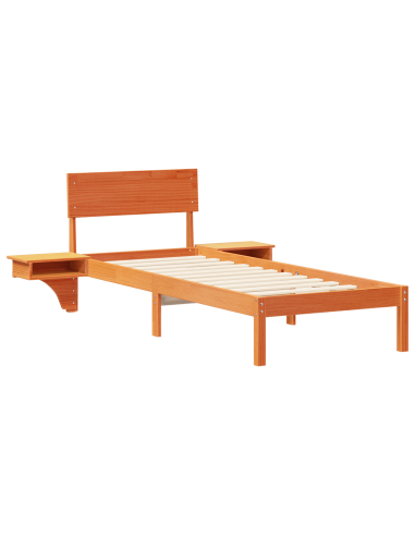 Struttura del letto Marrone cerato 75 x 190 cm Pino massello