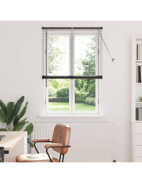 Tenda per Finestra con tende Altro Nero 80 x 130 cm Alluminio