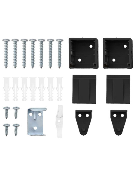 Tendaggi a veneziana Nero 175 x 95 cm Alluminio