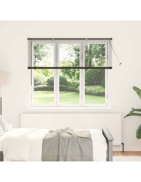 Tenda per Finestra con tende Altro Nero 80 x 130 cm Alluminio