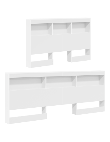 Testata contenitore con testiera Bianco 207,5 x 137,5 x 76,5 cm