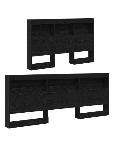 Testata contenitore Rovere Nero 207,5 x 137,5 x 76,5 cm