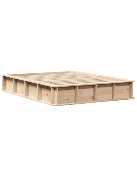 Struttura del letto Marrone 120 x 190 cm legno