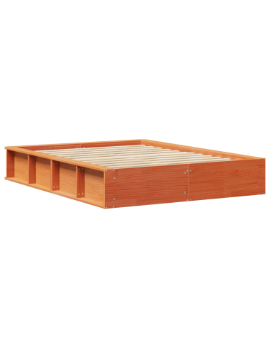 Struttura del letto Marrone cerato 120 x 190 cm Pino massello