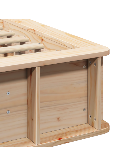 Struttura del letto Marrone 100 x 200 cm legno
