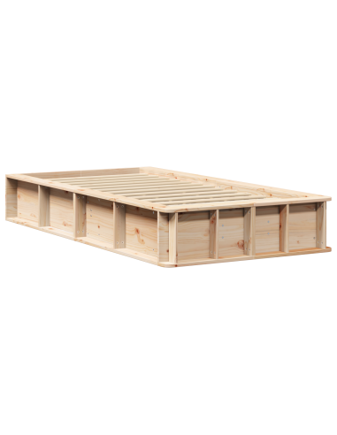 Struttura del letto Marrone 100 x 200 cm Pino massello