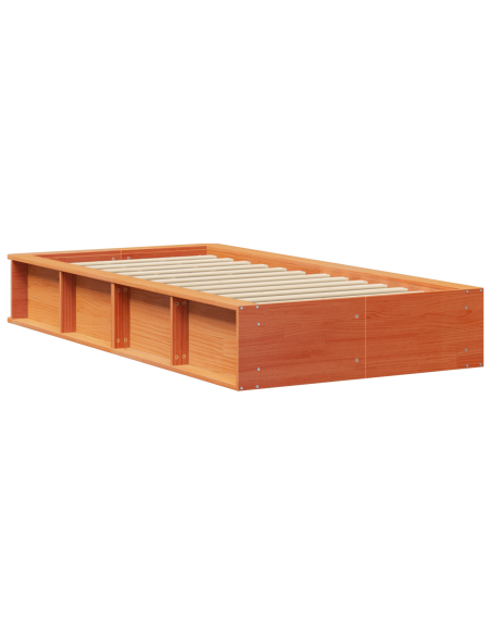 Struttura del letto Marrone cerato 100 x 200 cm Pino massello