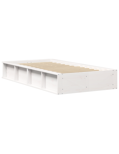 Struttura del letto Bianco 90 x 200 cm Pino massello