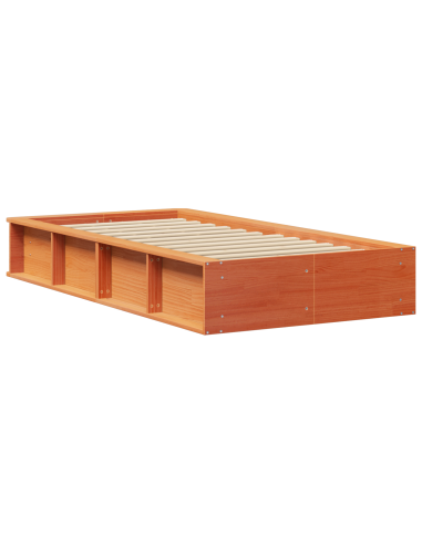 Struttura del letto Marrone cerato 80 x 200 cm Pino massello