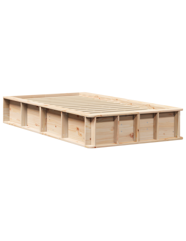 Struttura del letto Marrone 90 x 190 cm Pino massello