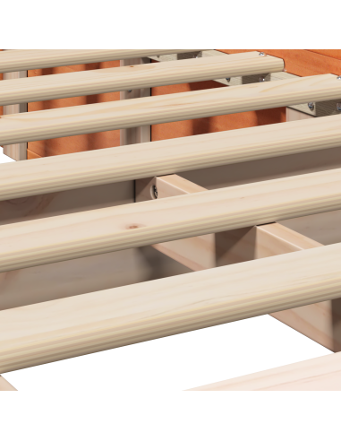 Struttura del letto Marrone cerato 90 x 190 cm Pino massello