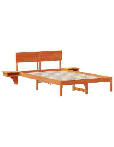 Struttura del letto Marrone cerato 135 x 190 cm Pino massello