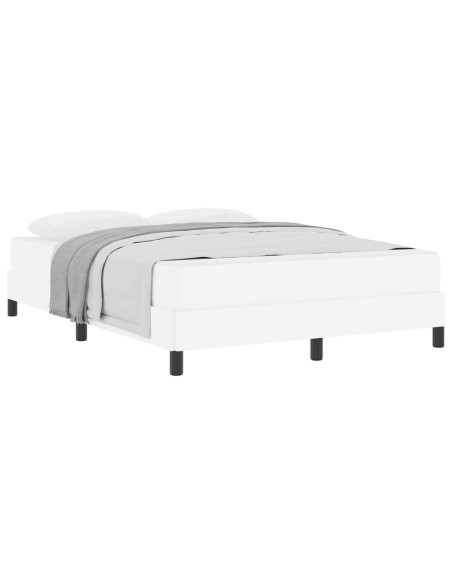 Letto Altro Bianco Puro 140 x 200 cm Pelle sintetica