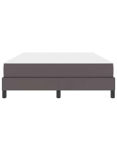 Struttura del letto con materasso Grigio 140 x 200 cm Tessuto