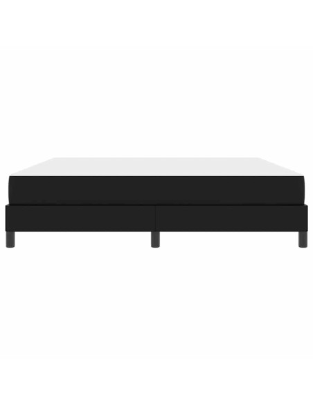 Letto Altro Nero 180 x 200 cm Pelle sintetica