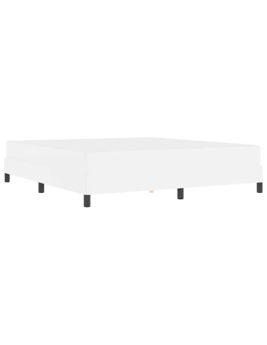 Struttura del letto Bianco Puro 180 x 200 cm Tessuto