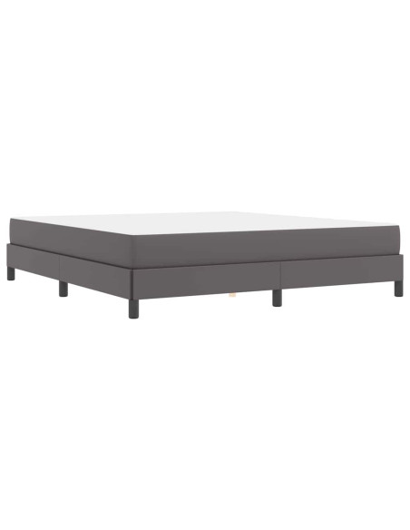 Letto Altro Grigio 180 x 200 cm Pelle sintetica