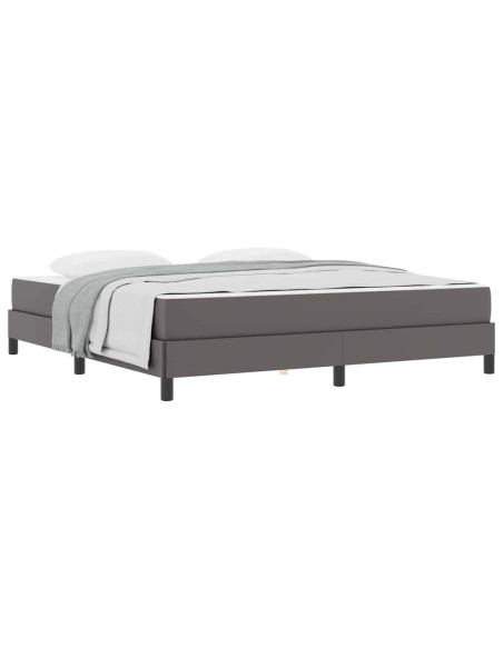 Letto Altro Grigio 180 x 200 cm Pelle sintetica