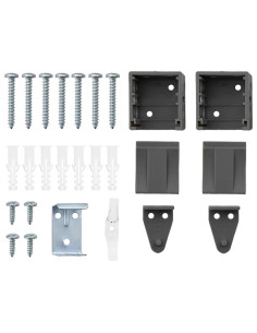 Tendaggi a veneziana Grigio scuro 220 x 110 cm Alluminio 2