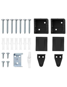 Tendaggi a veneziana Nero 130 x 95 cm Alluminio 2