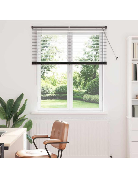 Tenda per Finestra con tende Altro Nero 80 x 130 cm Alluminio