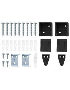 Tendaggi a veneziana Nero 130 x 135 cm Alluminio 2