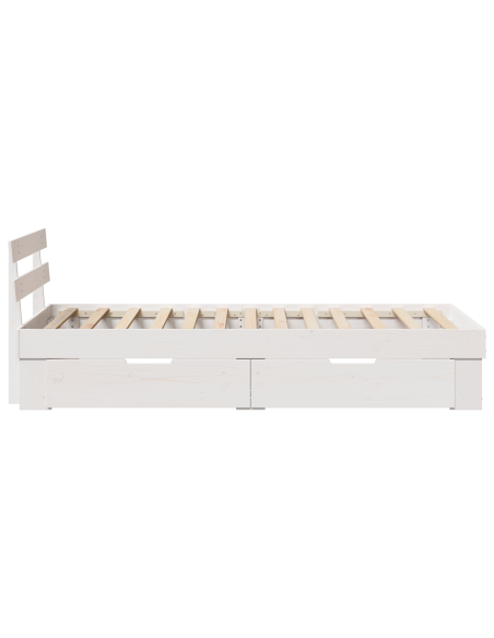 Struttura del letto Bianco 90 x 190 cm Legno di pino