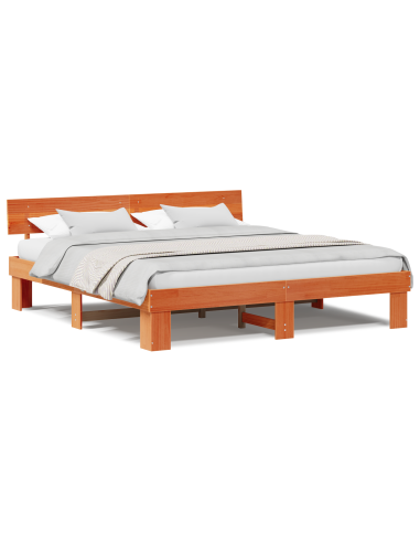 Struttura del letto Marrone cerato 180 x 200 cm Pino massello