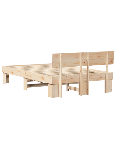 Struttura del letto Naturale 120 x 190 cm Pino massello