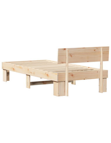 Struttura del letto Naturale 90 x 200 cm Pino massello