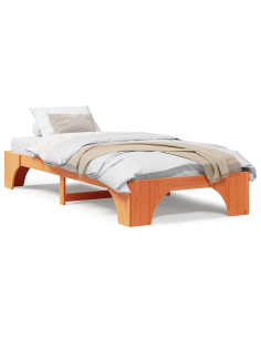 Struttura del letto Marrone cerato 80 x 200 cm Pino massello 2