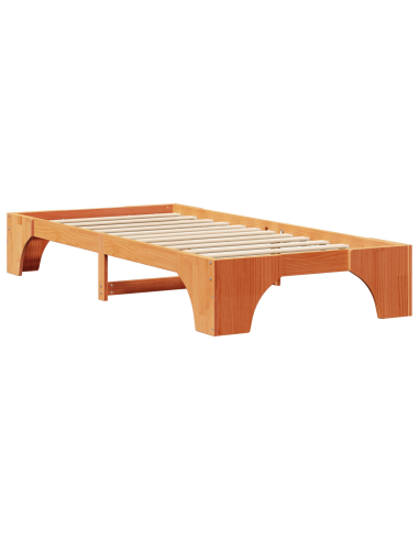 Struttura del letto Marrone cerato 80 x 200 cm Pino massello