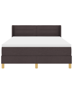 Letto a molle Marrone Scuro 200 x 160 cm Poliestere 2