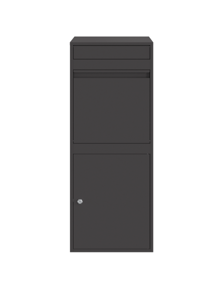 Cassetta per pacchi Nero 41 x 38 x 103 cm Acciaio