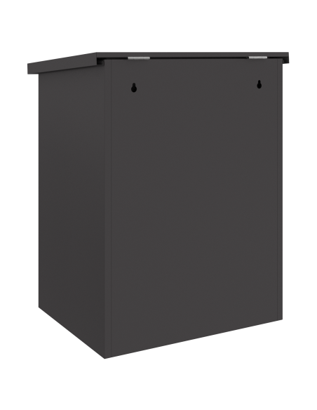 Cassetta per pacchi Nero 44 x 35 x 59 cm Acciaio