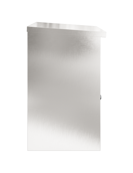Cassetta per pacchi Nero 44 x 35 x 59 cm Acciaio inossidabile