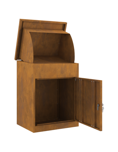 Cassetta per pacchi con archiviazione Ruggine 47.5 x 38 x 59 cm