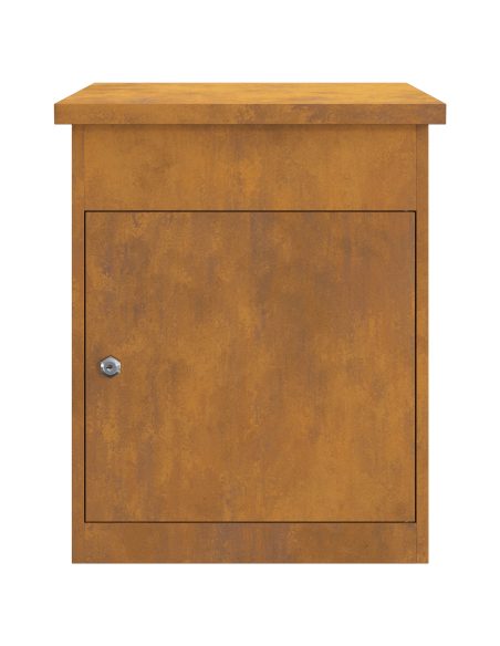 Cassetta per pacchi Ruggine 44 x 35 x 59 cm acciaio corten