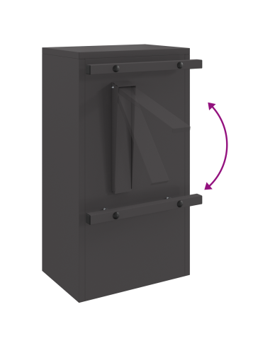 cassetta postalepastkastei Nero 30 x 20 x 55 cm Acciaio