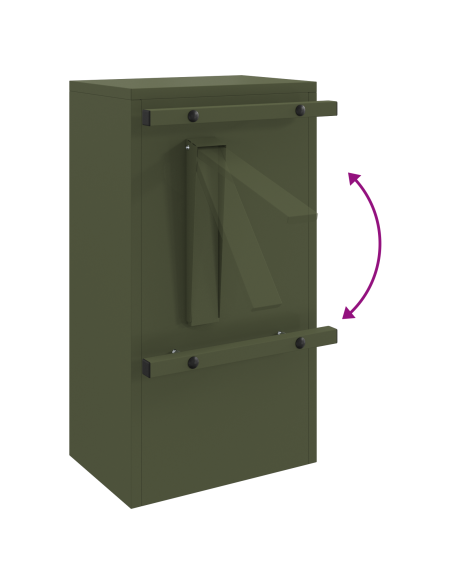 cassetta postalepastkastei Oliver verde 30 x 23 x 55 cm Acciaio