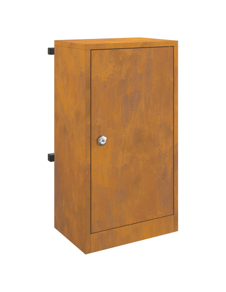 cassetta postalepastkastei con porta Ruggine 30 x 20 x 55 cm