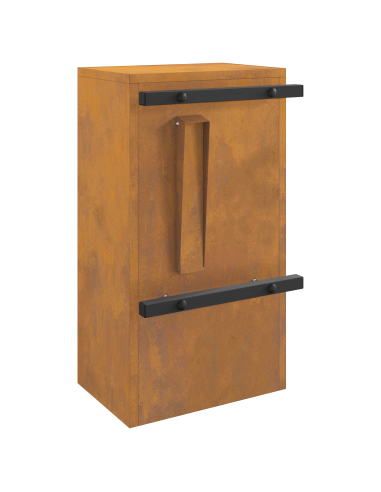 cassetta postalepastkastei con porta Ruggine 30 x 20 x 55 cm