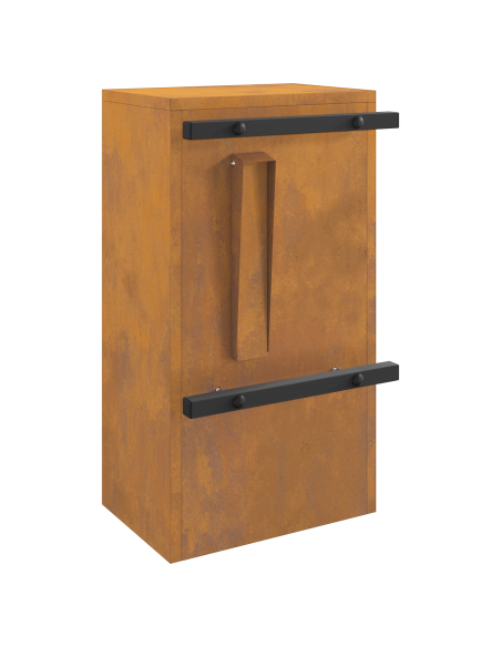 cassetta postalepastkastei con porta Ruggine 30 x 20 x 55 cm