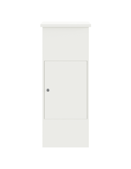Cassetta per pacchi Bianco 44.5 x 29 x 110.5 cm Acciaio